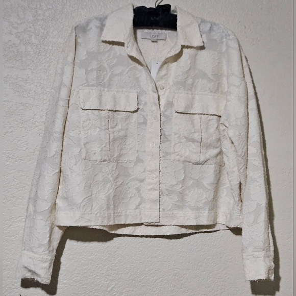 Loft Clip Utility Shirt ivory Small - Picture 4 of 6